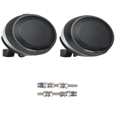 2x JBL PWSSPKCRUISECHAM Bluetooth Cromo Altavoz Pods con Kit de Pernos Harley Davidson Foto 1 de 4
