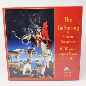 Gathering Puzzle Graeme Stevenson 1000 Teile Neu Versiegelt 69052 Vintage Indianer - Bild 1 von 9