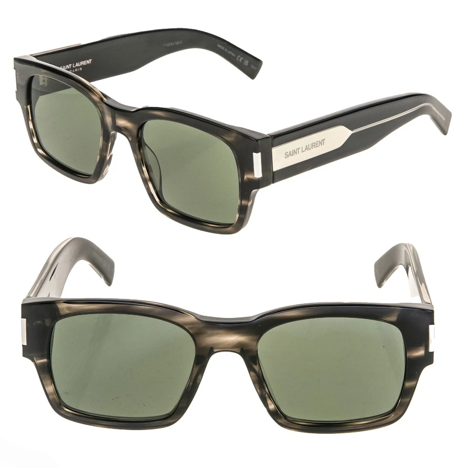 Gafas de sol unisex SAINT LAURENT Naked Wirecore 617 YSL SL617 004 gris cuerno cristal Foto 1 de 4