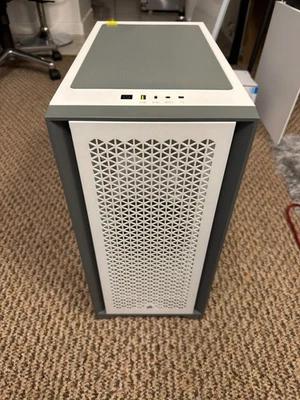 Used Corsair 4000D Airflow Gaming Case - White - Image 1 of 4