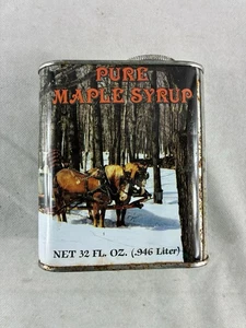 Vintage reiner Ahornsirup Vermont Dose, 32 Unzen Ideal für Küchendeko! - Bild 1 von 6
