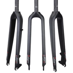 Straight Mountain Bike Carbon Front Fork 26er 27.5er 29er 28.6MM Offset 45MM - Picture 1 of 12