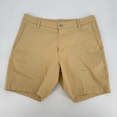 Lululemon City Excursion / Commission Shorts Men's Size 33 Khaki Cotton Blend - Image 1 of 4