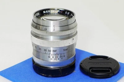 Nikon 8.5cm f2 Nikkor P.C L39 SM Portrait Lens w/M adapter & Caps F/Leica M Exc+ - Image 1 of 4