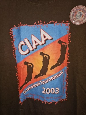 Camiseta De Colección Deadstock 2003 CIAA Conference Tourney XL Para Hombres Marrón Gráfico Logo Foto 1 de 4