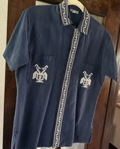 VINTAGE MAYA MODERNES HANDGEWEBTES BESTICKTES GUATEMALA SHIRT Gr. M /L? - Bild 1 von 6