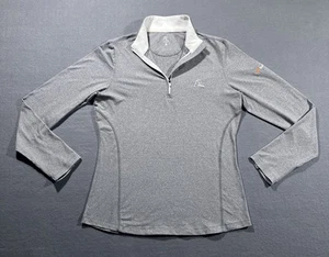 Rhoback 1/4 Zip Pullover Womens Small Gray Performance Lightweight Athletic Golf - Picture 1 of 13