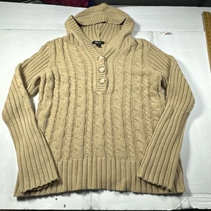 Sudadera con capucha Style & Co para mujer medio botón tostado talla L #2486 - Imagen 1 de 15