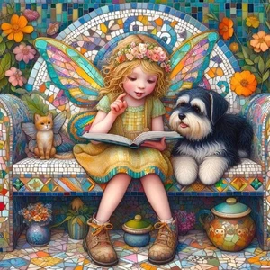 Rompecabezas QPuzzles 1000 piezas - Audrey's Hatbox - Storytime Pals - Imagen 1 de 1