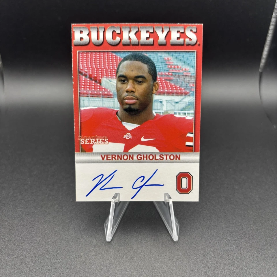 2008 TK Legacy Signature Series Ohio OSU Auto Autograph Vernon Gholston B147 - Image 1 of 2