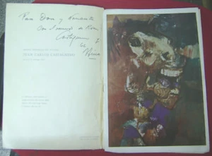 Catálogo Exposición Juan Carlos Castagnino Dedicación y Firma Original 1966 - Imagen 1 de 2