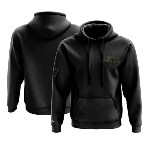 Men's Toronto Maple Leafs Mitchell & Ness Black - Gold Coins Pullover Hoodie Cover