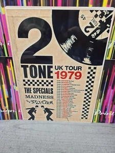 2 TONE UK TOUR 1979 198 mm x 283 mm METALLSCHILD/MANNHÖHLE/GARAGE/SCHUPPEN. - Bild 1 von 1