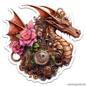 Steampunk Dragon Clockwork, Vinyl Decal Sticker, Indoor Outdoor, 3 Sizes, #12586 - Picture 1 of 1
