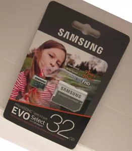 Samsung 32GB Micro EVO select C2 HD SD card fo YUNEEC Q500 4K Typhoon Quadcopter - Picture 1 of 5