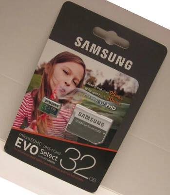 Samsung 32GB Micro EVO select C2 HD SD card fo YUNEEC Q500 4K Typhoon Quadcopter - Image 1 of 4