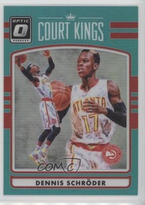 2016-17 Panini Donruss Optic Court Kings Aqua Prizm /25 Dennis Schroder #34