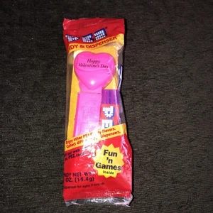 VALENTINE Heart Pink PEZ Dispenser & Candy Sealed Package - NEW - Picture 1 of 2