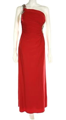 Vestido Steppin Out 134162 para mujer rojo con un hombro sin mangas talla 3/4 Foto 1 de 4