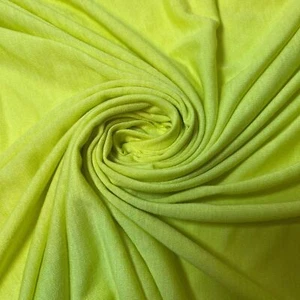 Yellow 100% Cotton Fabric Stretch Craft Costume T Shirt Dress Material 58" Meter - Picture 1 of 1