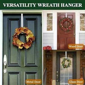 OVER DOOR HANGER WREATH CHRISTMAS HOOK XMAS DECORATION STRONG METAL HOLDER - Picture 1 of 23