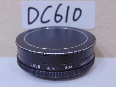 58mm Hoya 80A Filter - BLUE Color Correction & 58 MM Lens Cap Screw On - Image 1 of 4