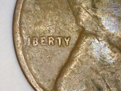 1920 Lincoln Wheat Cent Error "L" Liberty on the Rim US Mint Coin  - Image 1 of 3