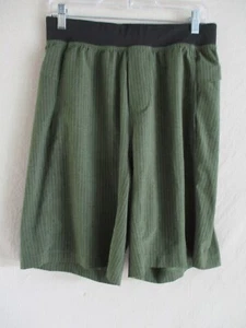 Lululemon EUC grün schwarz Fischgrät ungefüttert Fitness Yoga Shorts Medium - Bild 1 von 4