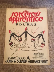 Partituras y letras de canciones de colección de Sorcerer's Apprentice de Dukas & Schaum 1944 - Imagen 1 de 6