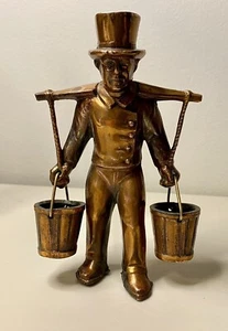 Vintage Bronze Wasserträger "Hans Hummel Mors" Figur Made In Germany 5,5" H - Bild 1 von 9