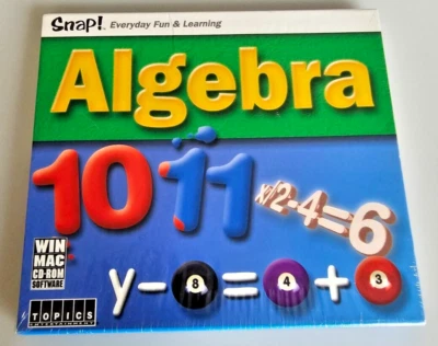 SEALED Snap Algebra Ages 11-15 Dual Platform Mac PC CD ROM Mathamatics 2003 - Image 1 of 4