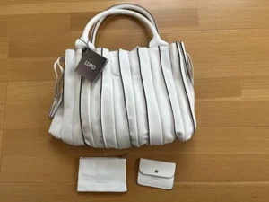 LUPO Barcelona Tasche neu und unbenutzt weiß Leder mit Etui aus Japan - Bild 1 von 11