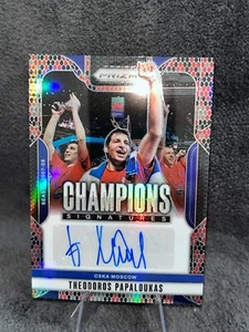2024-25 Panini Prizm EuroLeague Theodoros Papaloukas Champ. AUTO Snakeskin 06/15 - Picture 1 of 4