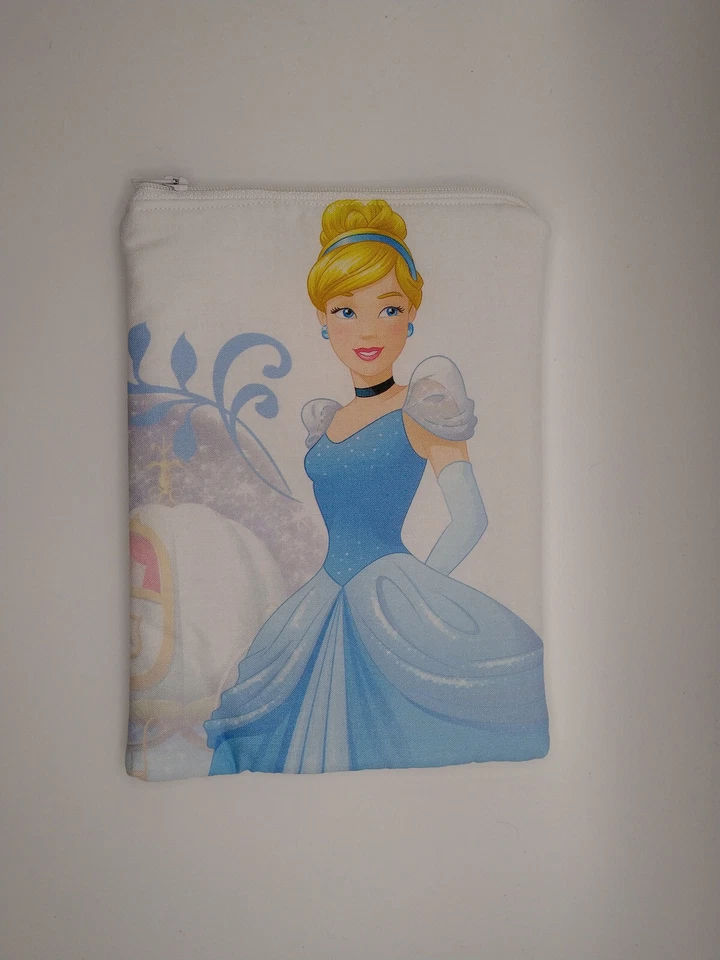 Handmade small zipper bag case cover made with Cinderella Licensed fabric - Image 1 of 1