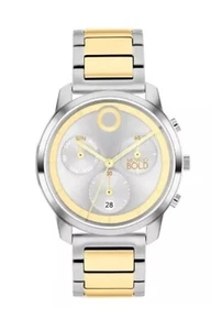 Brand New Movado Bold Element Men’s Two Tone 42mm Chronograph Watch 3601022 - Picture 1 of 4