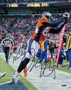 Brandon Lloyd Denver Broncos Signed 8x10 Matte Photo PSA Authenticated - Picture 1 of 2