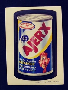 Wacky  Packages 1973 Series 2 Ajerx Tan Back Sticker - Picture 1 of 2