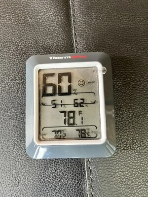 ThermoPro TP60BW Indoor Outdoor Thermometer Hygrometer Wireless Humidity Meter - Image 1 of 3