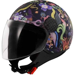 LS2 Sphere Lux 2 OF558 Jethelm Visier - Bloom Matt Blue Pink * - Bild 1 von 9