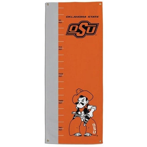 NCAA Oklahoma State University OSU Cowboys GROWTH CHART BANNER w/GROMMETS Cover