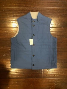 Peter Millar Crown Spring Soft Reversible Vest Blue/Grey Sizes Medium, Large, XL - Picture 1 of 7