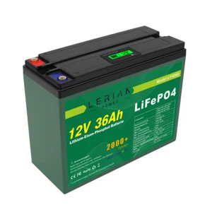 LiFePO4 Akku 12V 36Ah Lithium-Eisen-Phosphat Batterie für Camping Boot Solar  - Bild 1 von 6