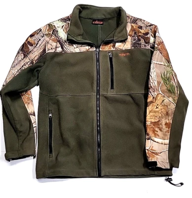 Habit Realtree Camo Fleece Full-Zip Long-Sleeve Jacekt Men's Medium - Image 1 of 4