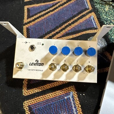 Leviton 1x8 CATV Module Splitter 47693-GSM - Image 1 of 4