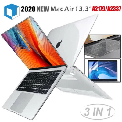 Fr New Macbook Air 13" A2337 A2179 Clear Hard Shell Case Keyboard + Screen Cover - Image 1 of 4