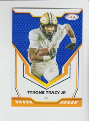 2024 SAGE Hit Blue #133 Tyrone Tracy Jr. RC, New York Giants - Image 1 of 2