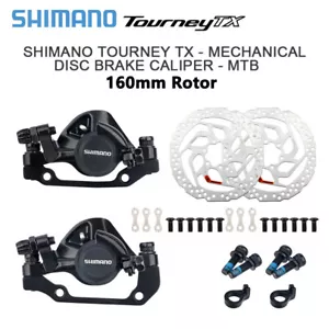 Pinza de freno de disco mecánica Shimano Tourney TX BR-TX805 BR-M375 RT26 rotor G3 - Imagen 1 de 19
