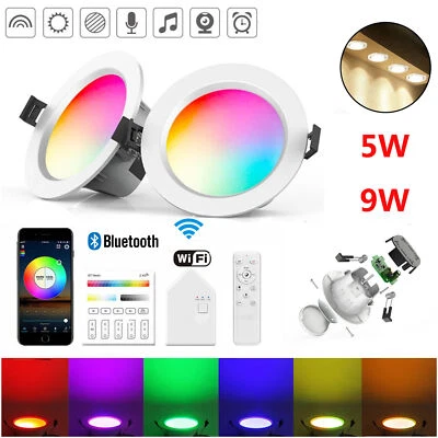 Bluetooth WIFI LED Einbaustrahler Deckeneinbauleuchte Deckenspot Einbaustrahler - Bild 1 von 4