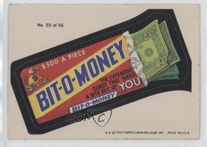1979 Topps Wacky Packages Rerun Series 1 Bit-O-Money (Two Stars) #55.2 sc7