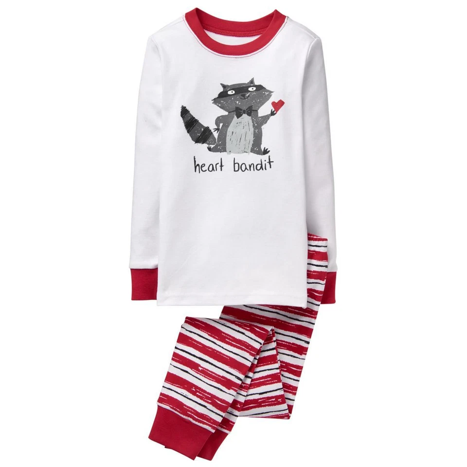 NWT Gymboree Boy Gymmies Bandit Raccoon Pajama Set 12-18M,3,4,5,7 - Image 1 of 1